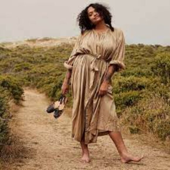 Doen Joan Shirt Dress Color Beige small s driftwood - Picture 3 of 6